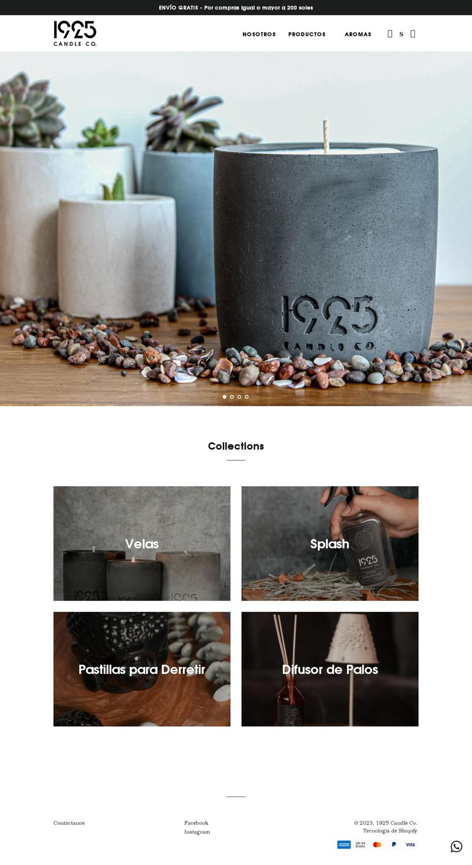 1925candle.com shopify website screenshot