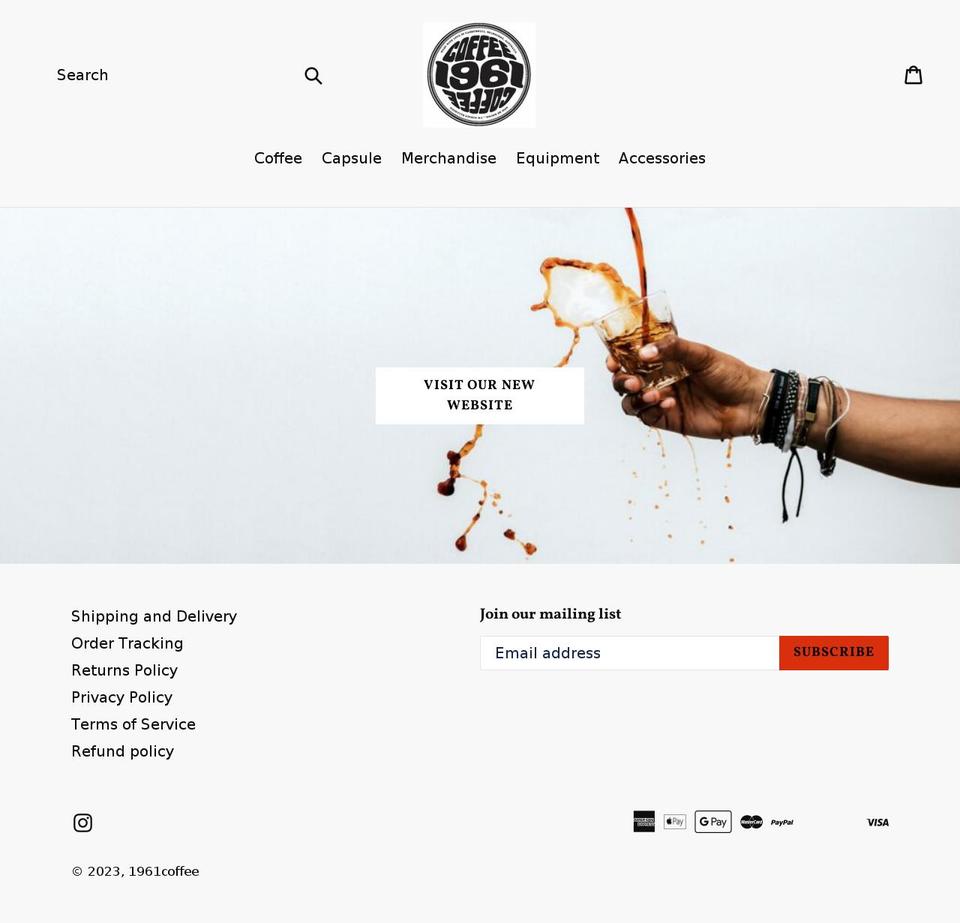 1961coffee.com.au shopify website screenshot