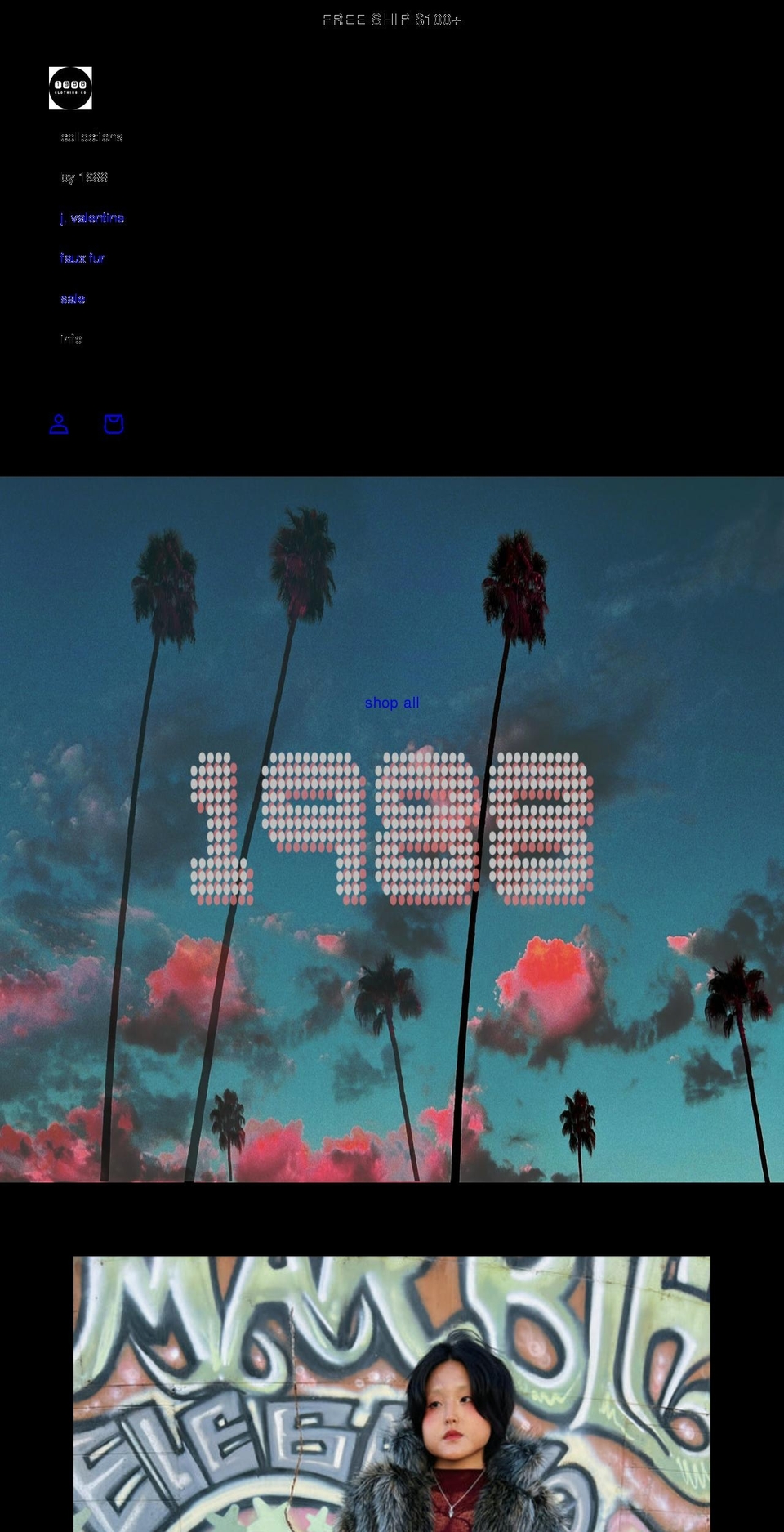 1988clothing.com shopify website screenshot