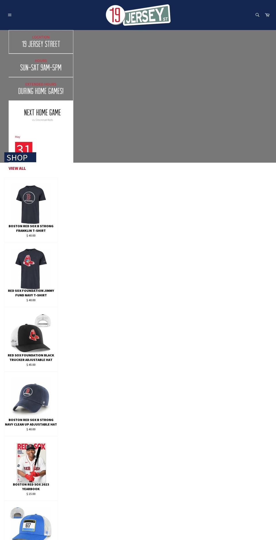 19jerseyst.com — Shopify storefront screenshot