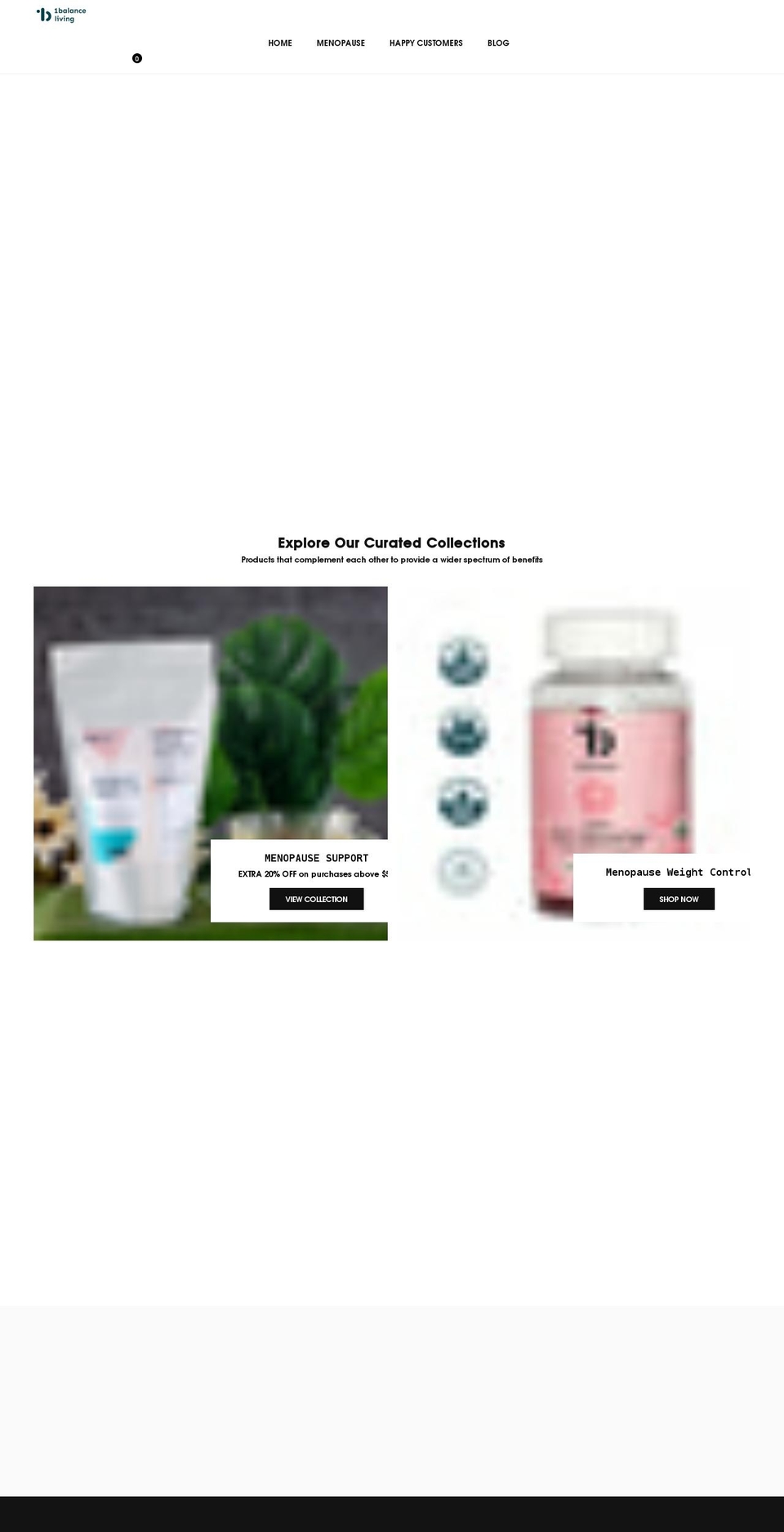 1balanceliving.com shopify website screenshot