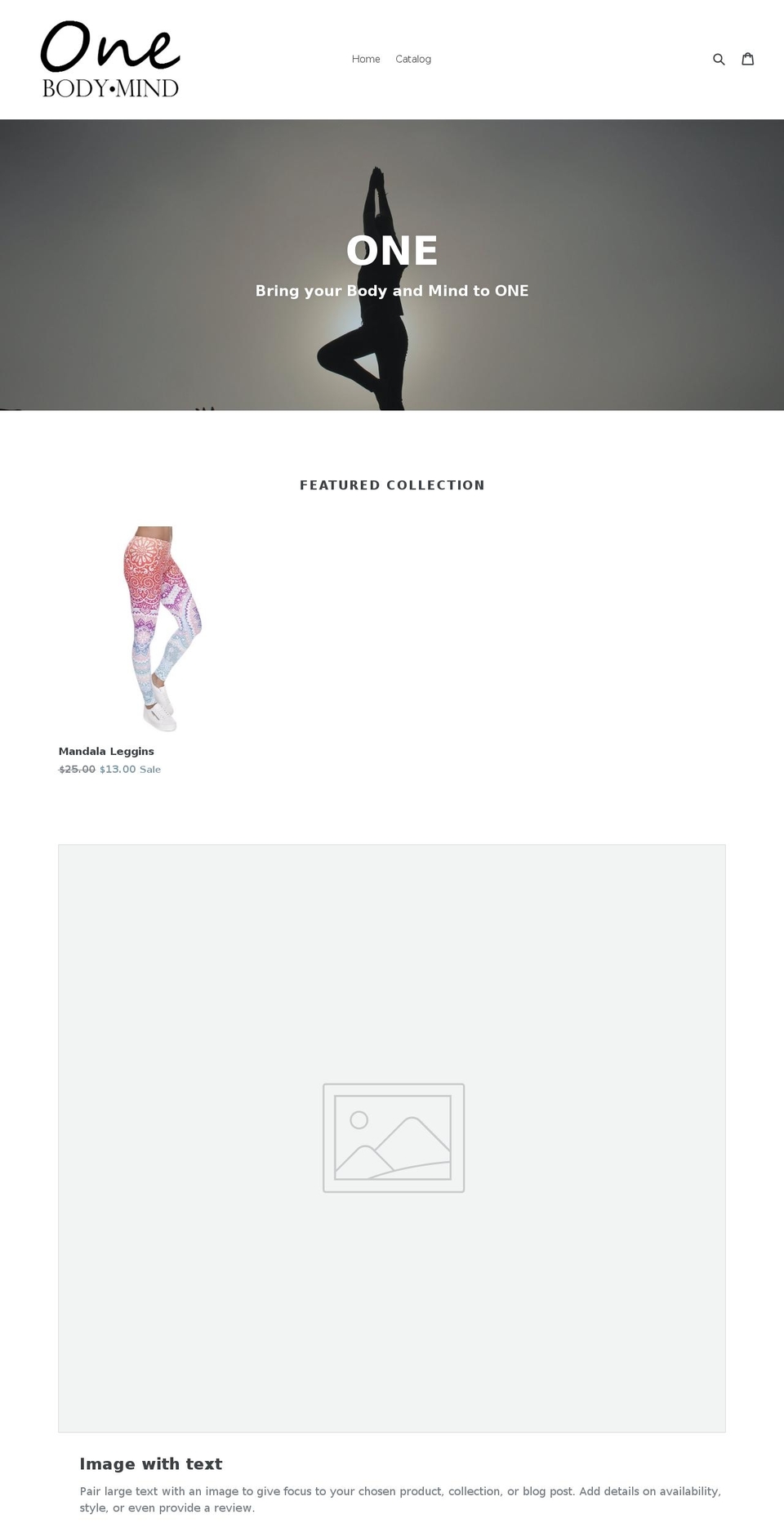 1bodymind.com — Shopify storefront screenshot
