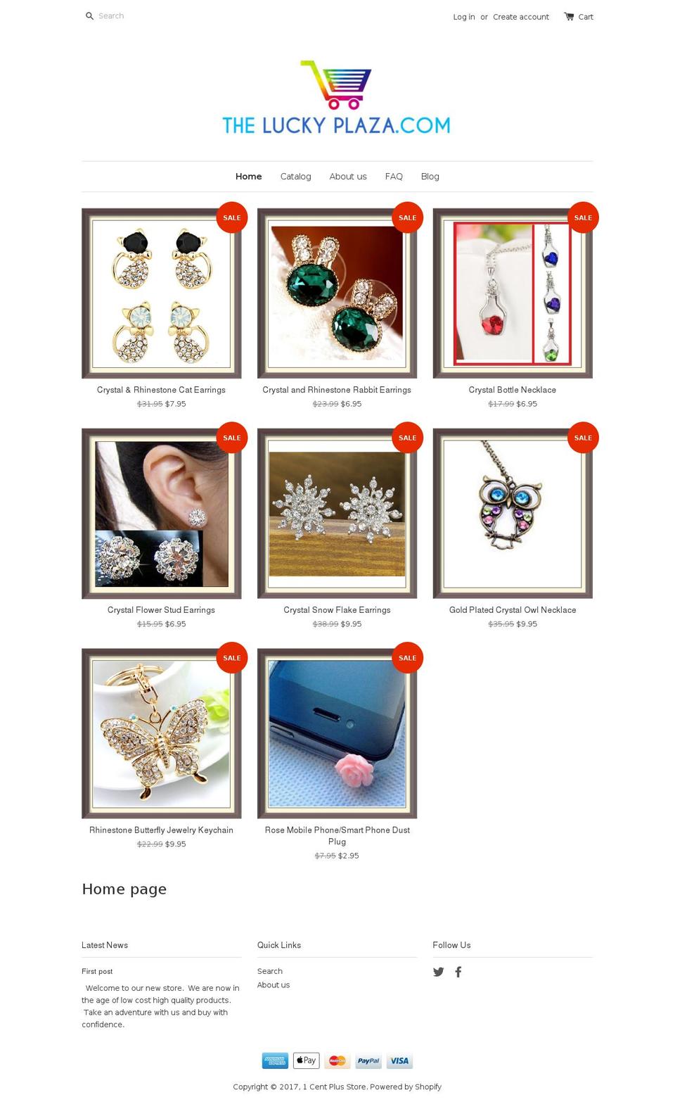 1centplusstore.com shopify website screenshot