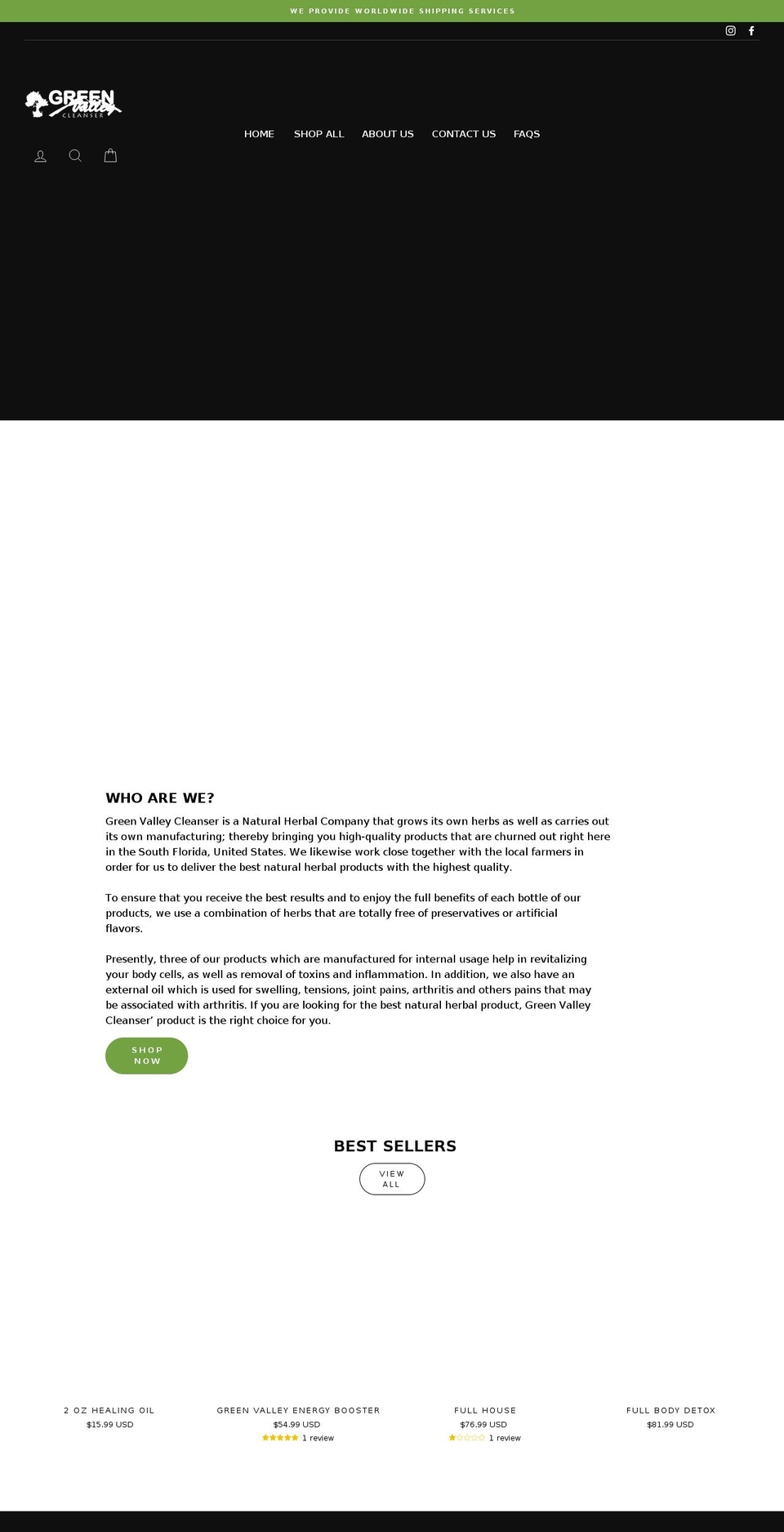 1daydetox.com shopify website screenshot