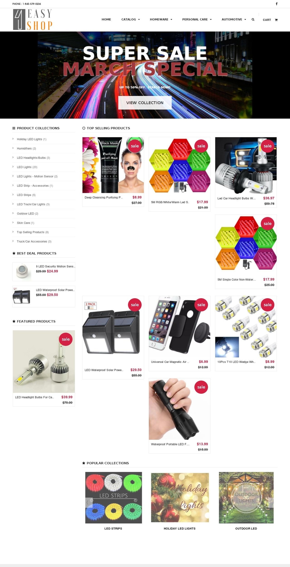1easyshop.com shopify website screenshot