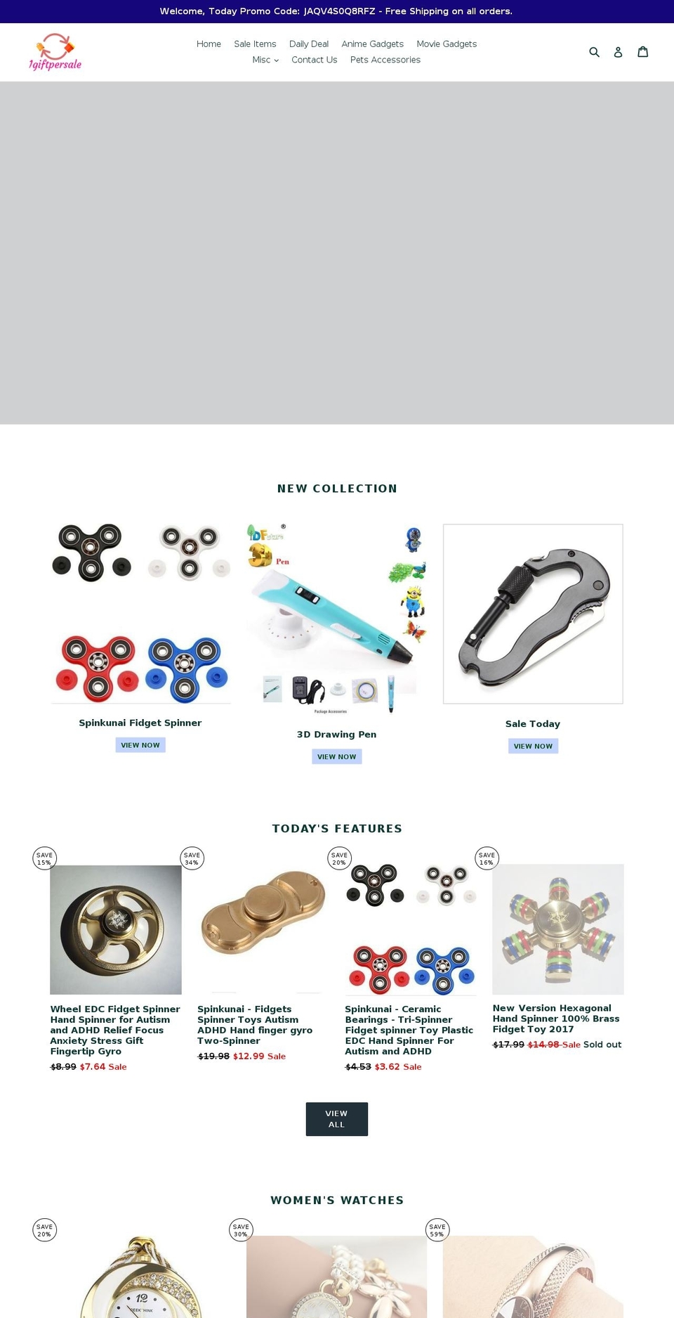 1giftpersale.com — Shopify storefront screenshot