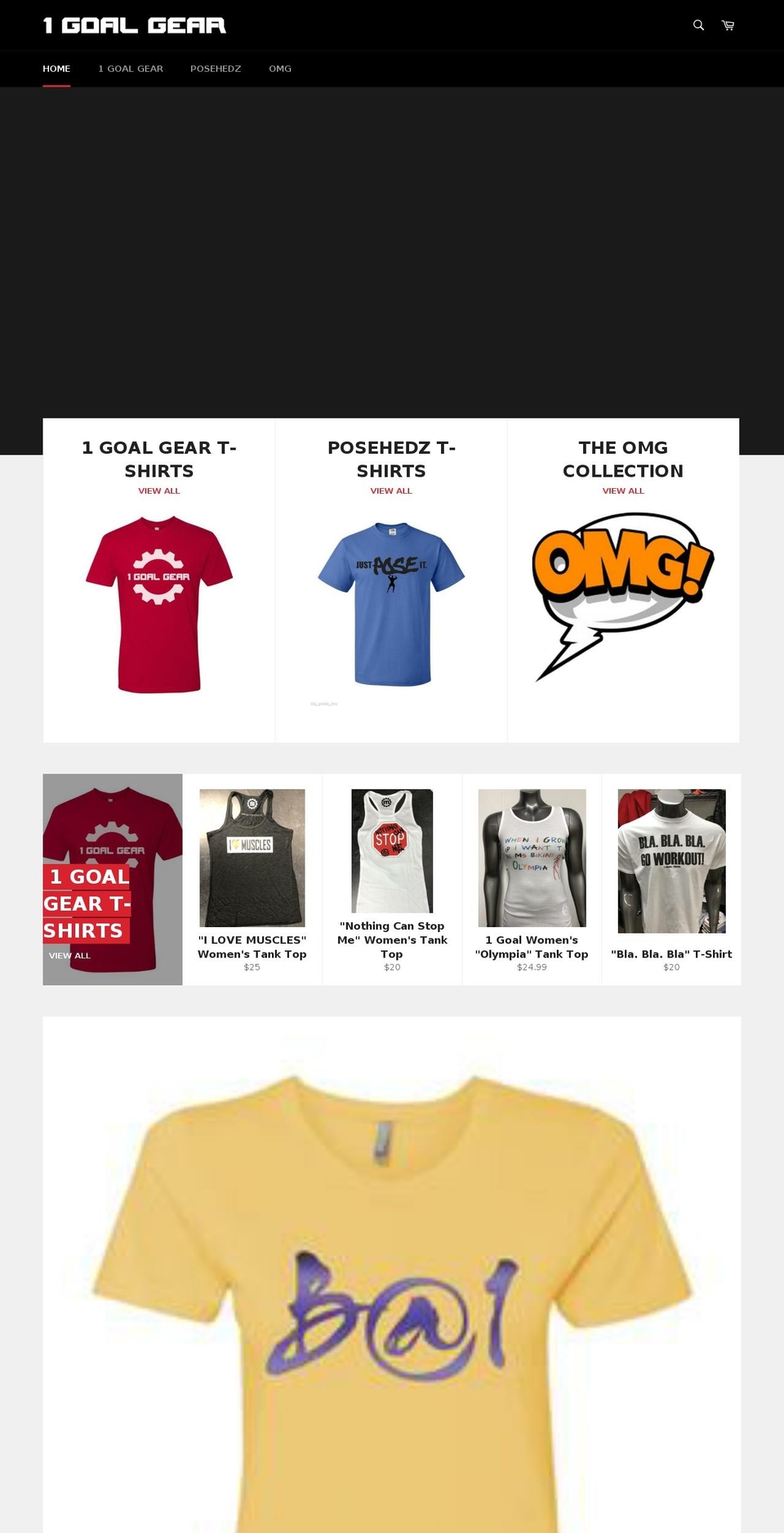 1goalgear.com shopify website screenshot