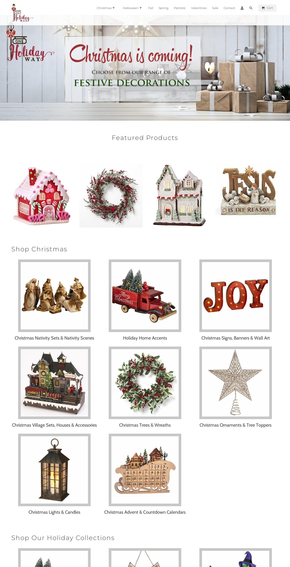 1holidayway.com — Shopify storefront screenshot