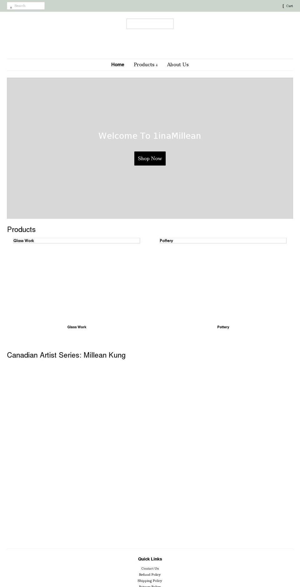 1inamillean.com shopify website screenshot