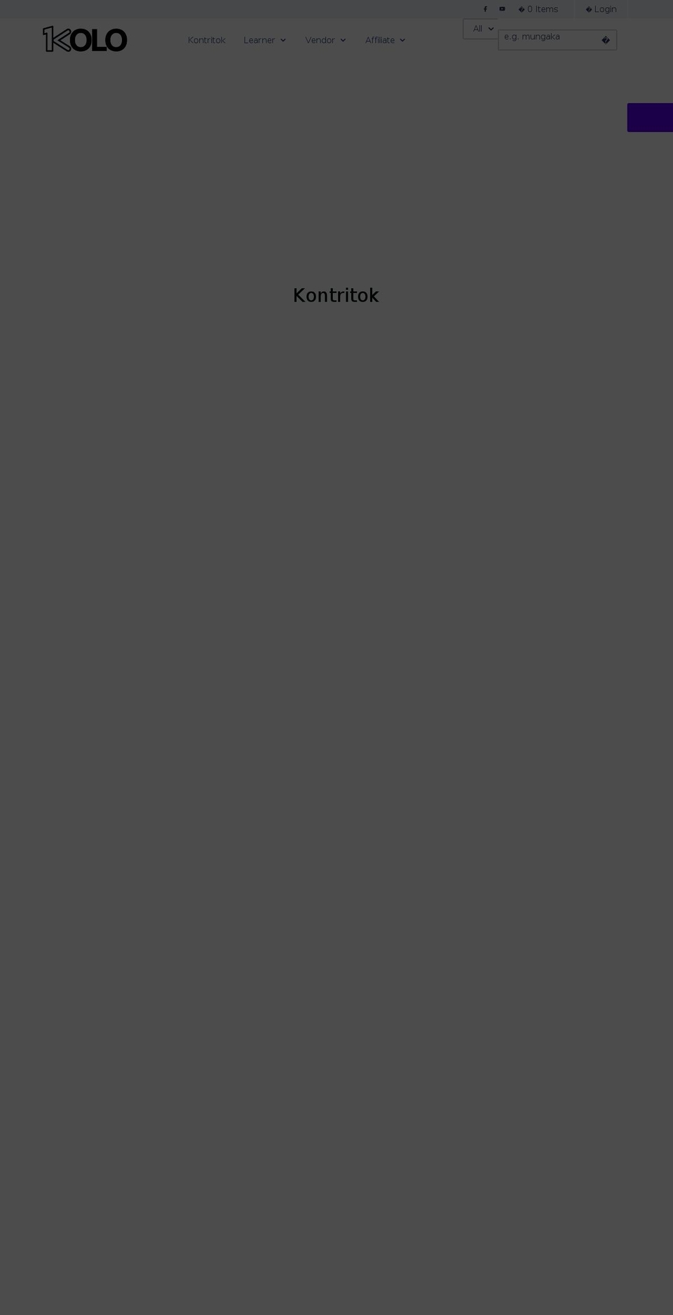 1kolo.com — Shopify storefront screenshot