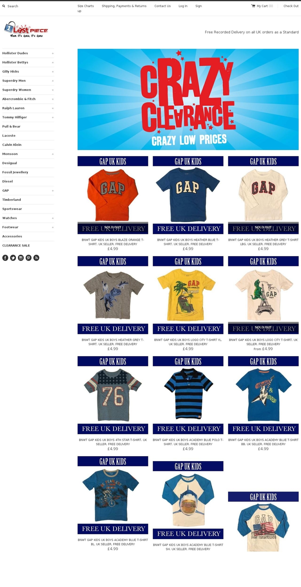 1lastpiece.com shopify website screenshot