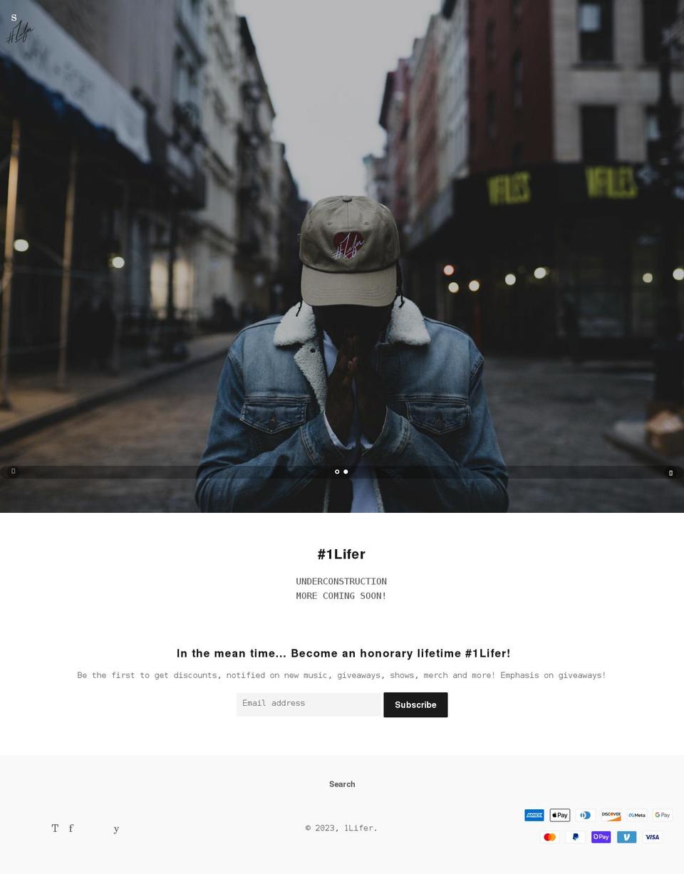 1lifer.com shopify website screenshot
