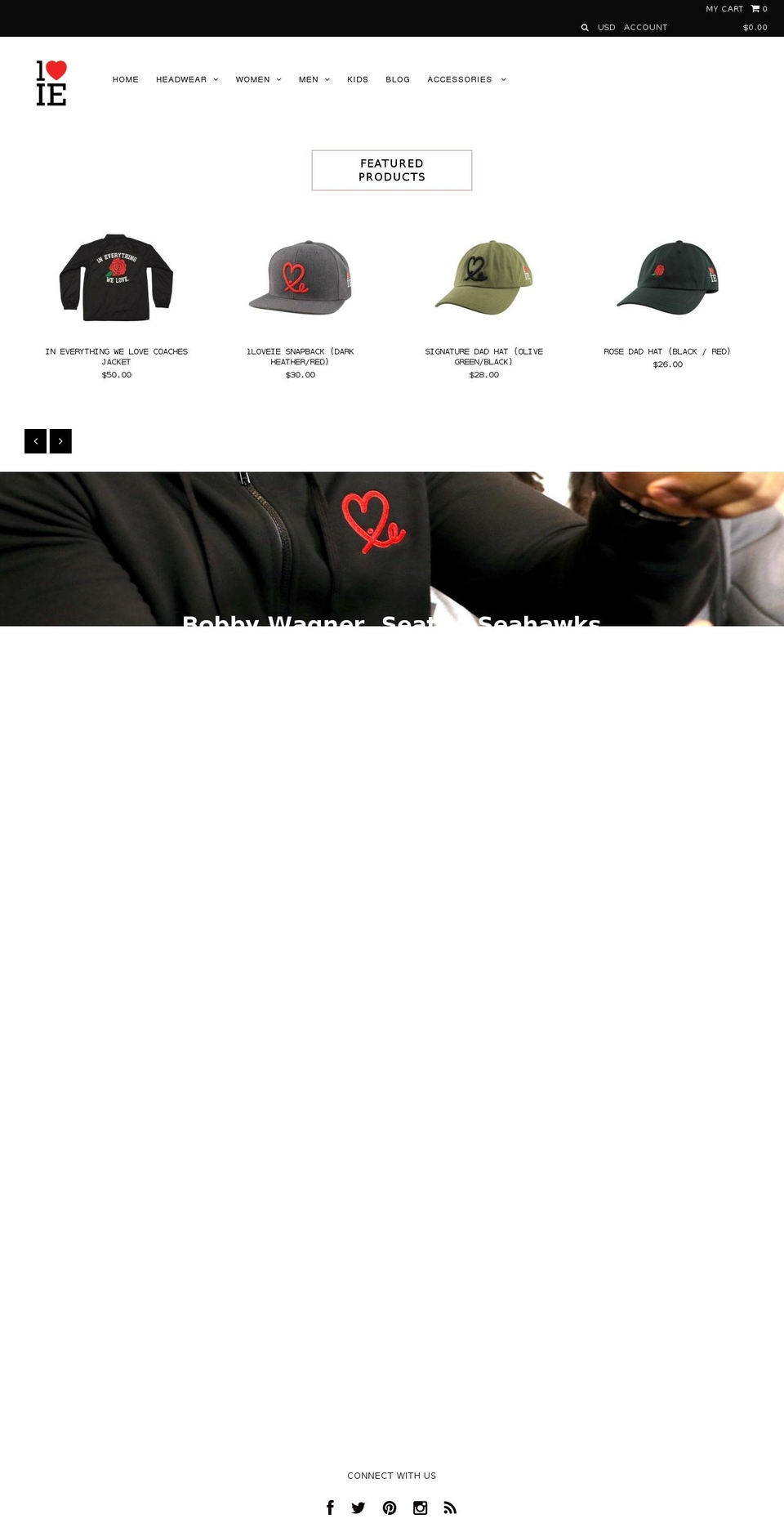 1loveie.com shopify website screenshot