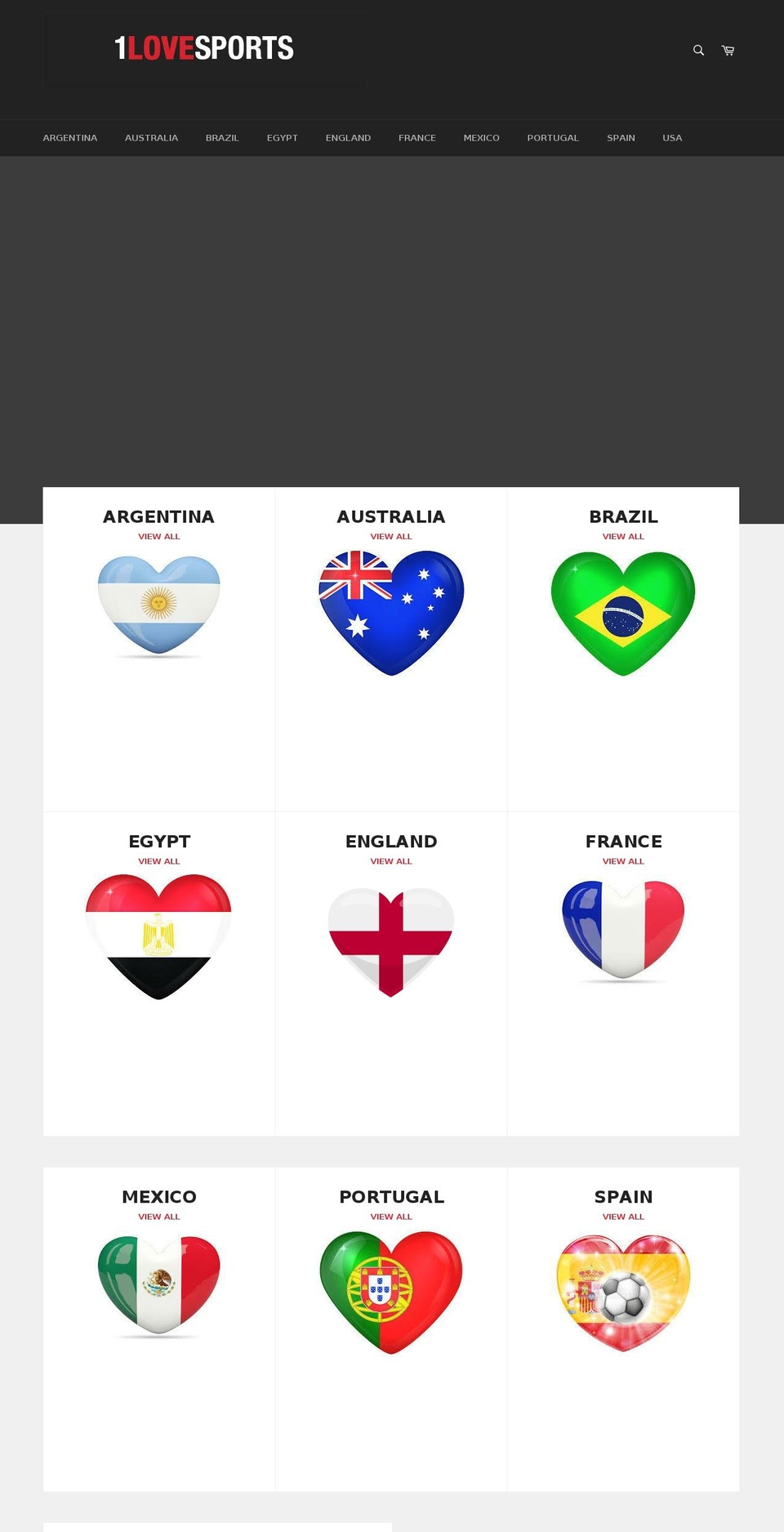 1lovesports.com shopify website screenshot