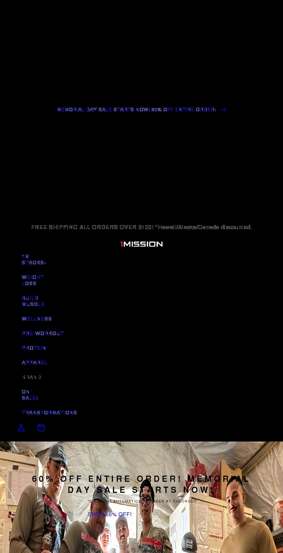 1missionnutrition.com shopify website screenshot