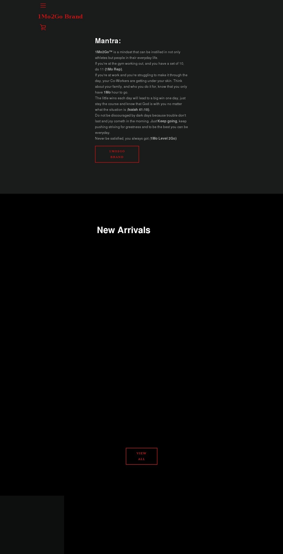 1mo2gobrand.com shopify website screenshot