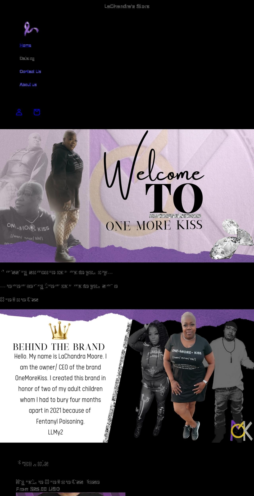 1morekiss.com shopify website screenshot