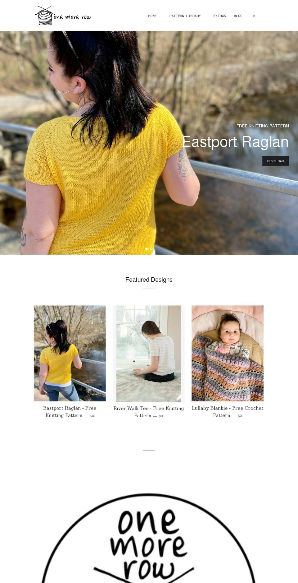 1morerow.com shopify website screenshot
