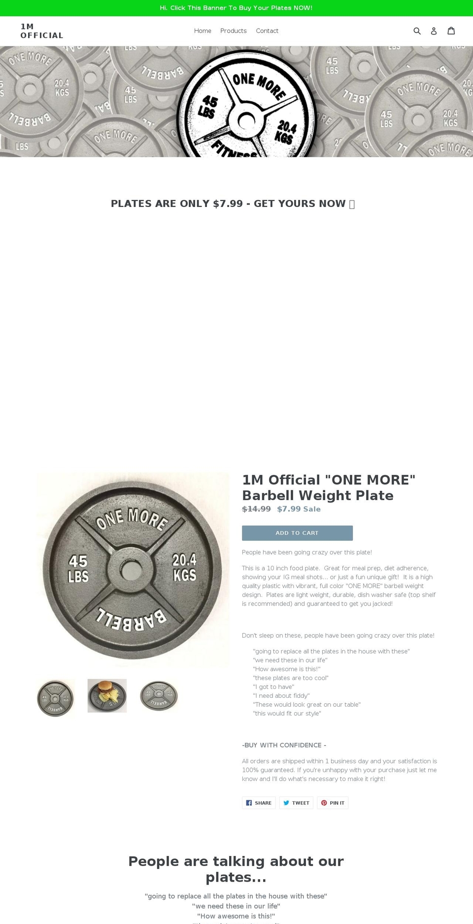 1msports.com — Shopify storefront screenshot