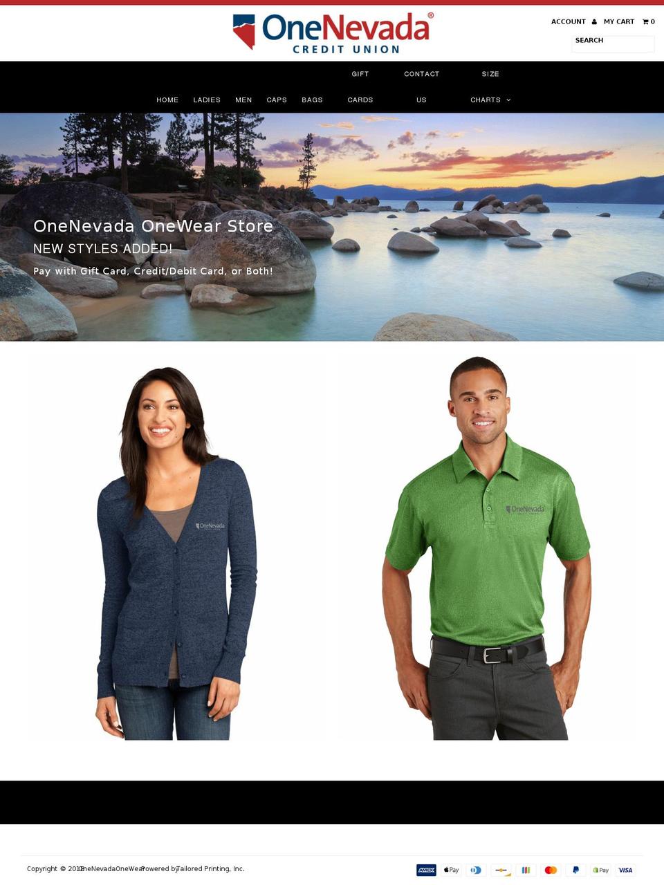 1nevada1wear.com — Shopify storefront screenshot