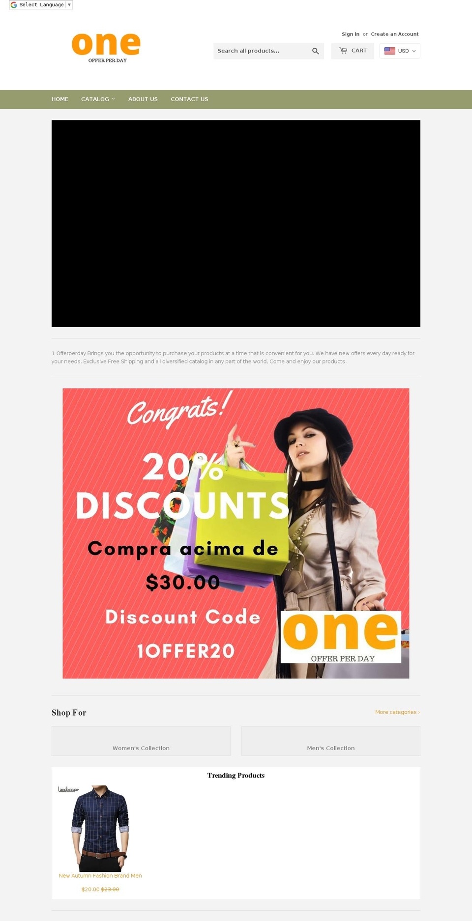 1offerperday.com — Shopify storefront screenshot