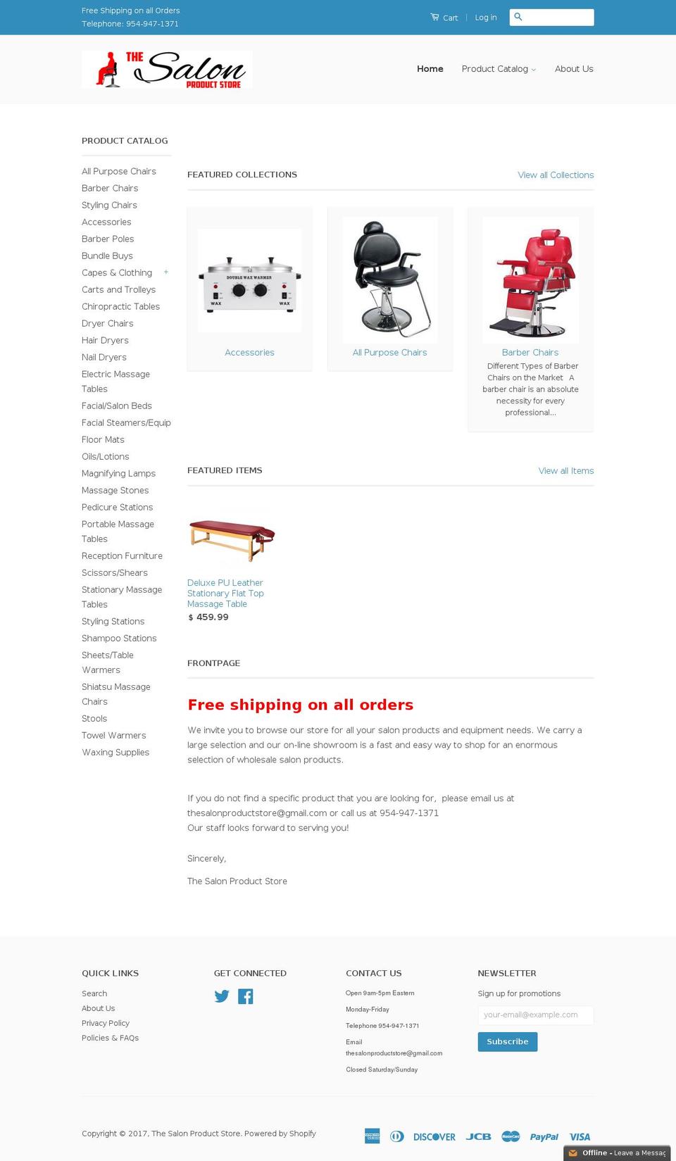 1salonstore.com shopify website screenshot