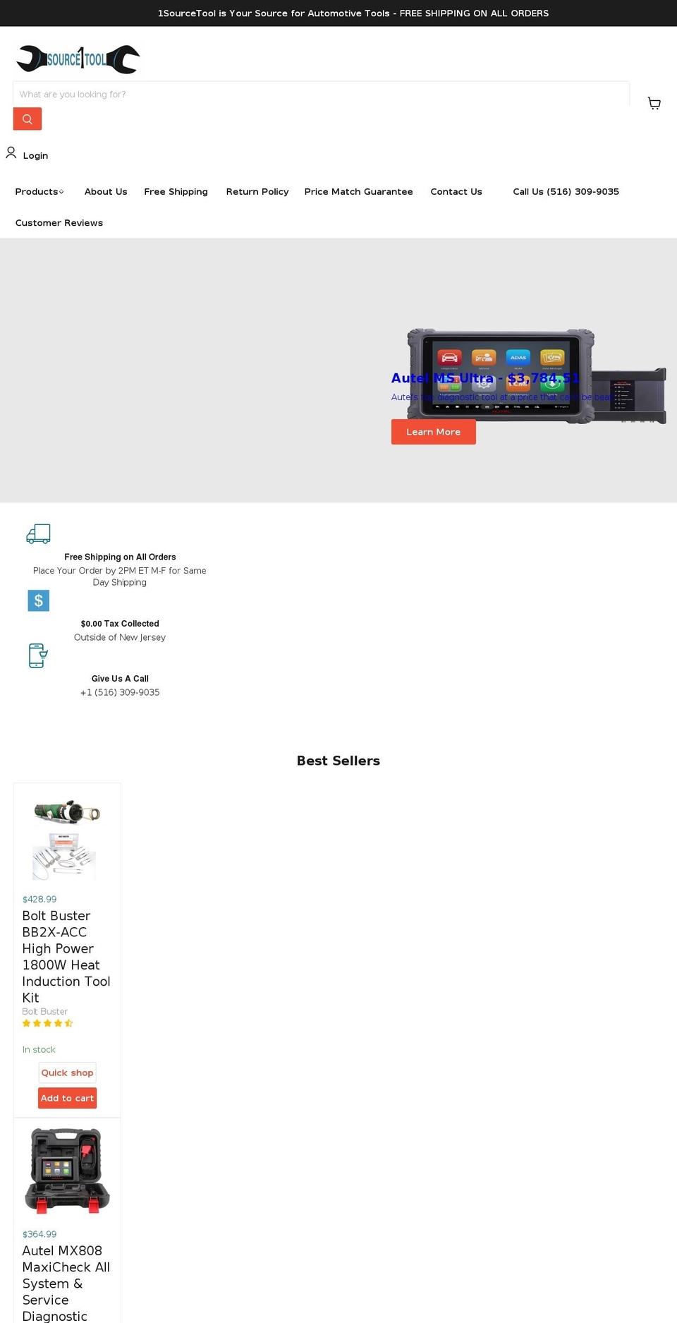 1sourcetool.com — Shopify storefront screenshot