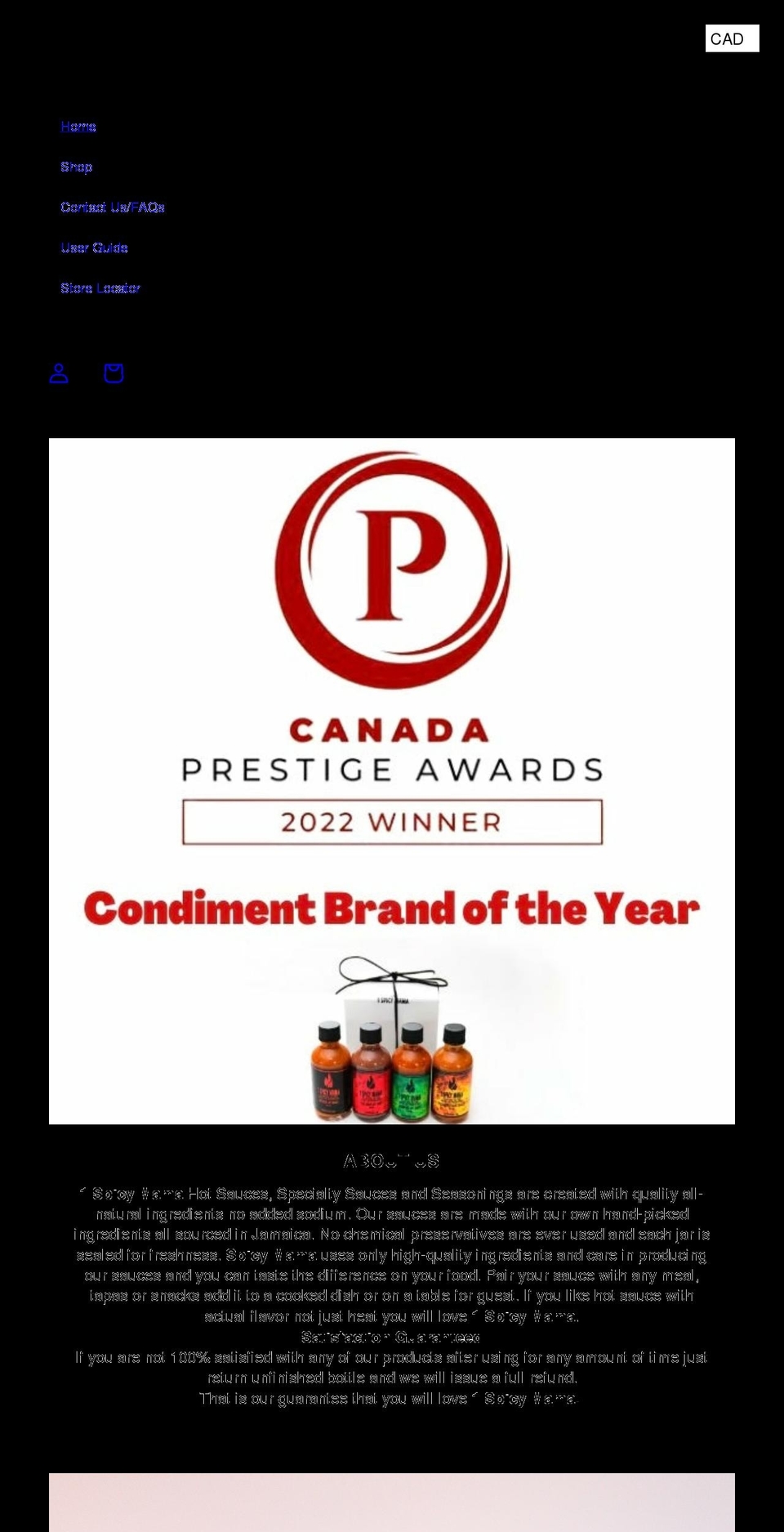 1spicymama.com shopify website screenshot