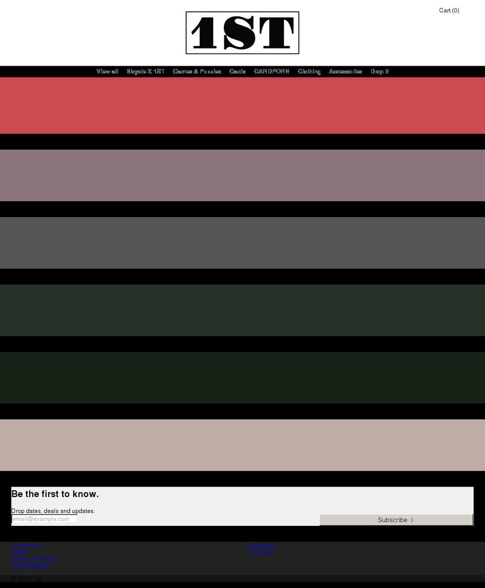 1st.shop shopify website screenshot