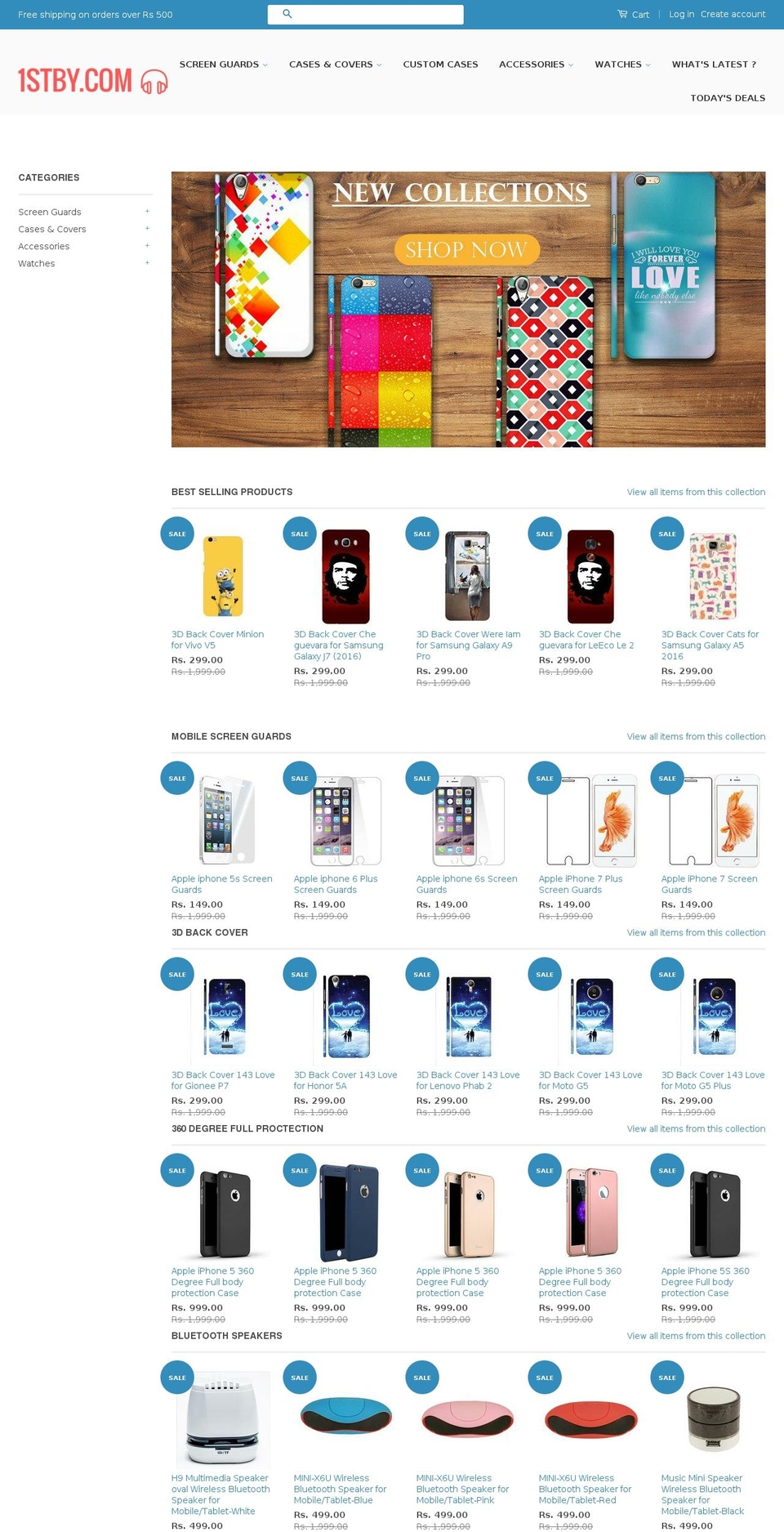 1stby.com shopify website screenshot