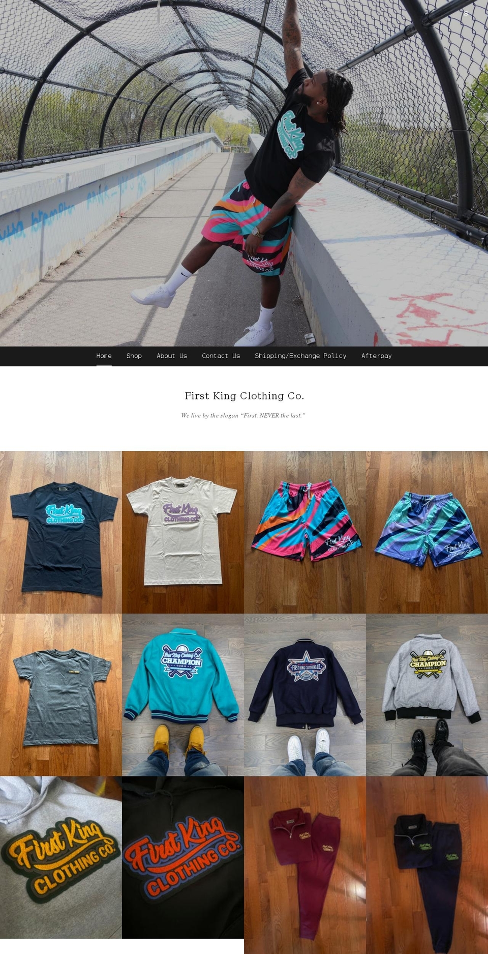 1stkingclothing.com shopify website screenshot