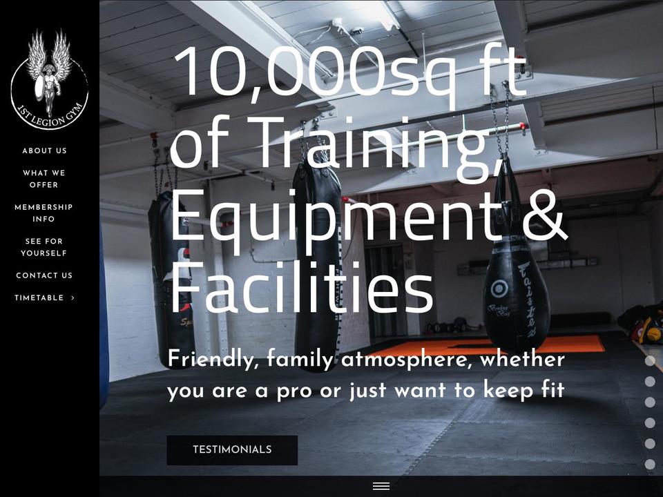 Skateboard Shopify theme site example 1stlegiongym.co.uk