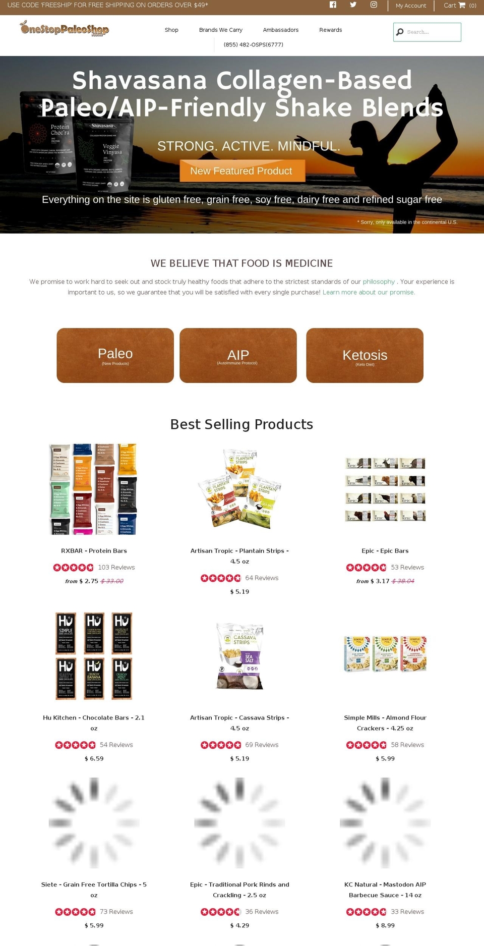 theme-export-staging-onestoppaleoshop-myshopif Shopify theme site example 1stopaleoshop.com