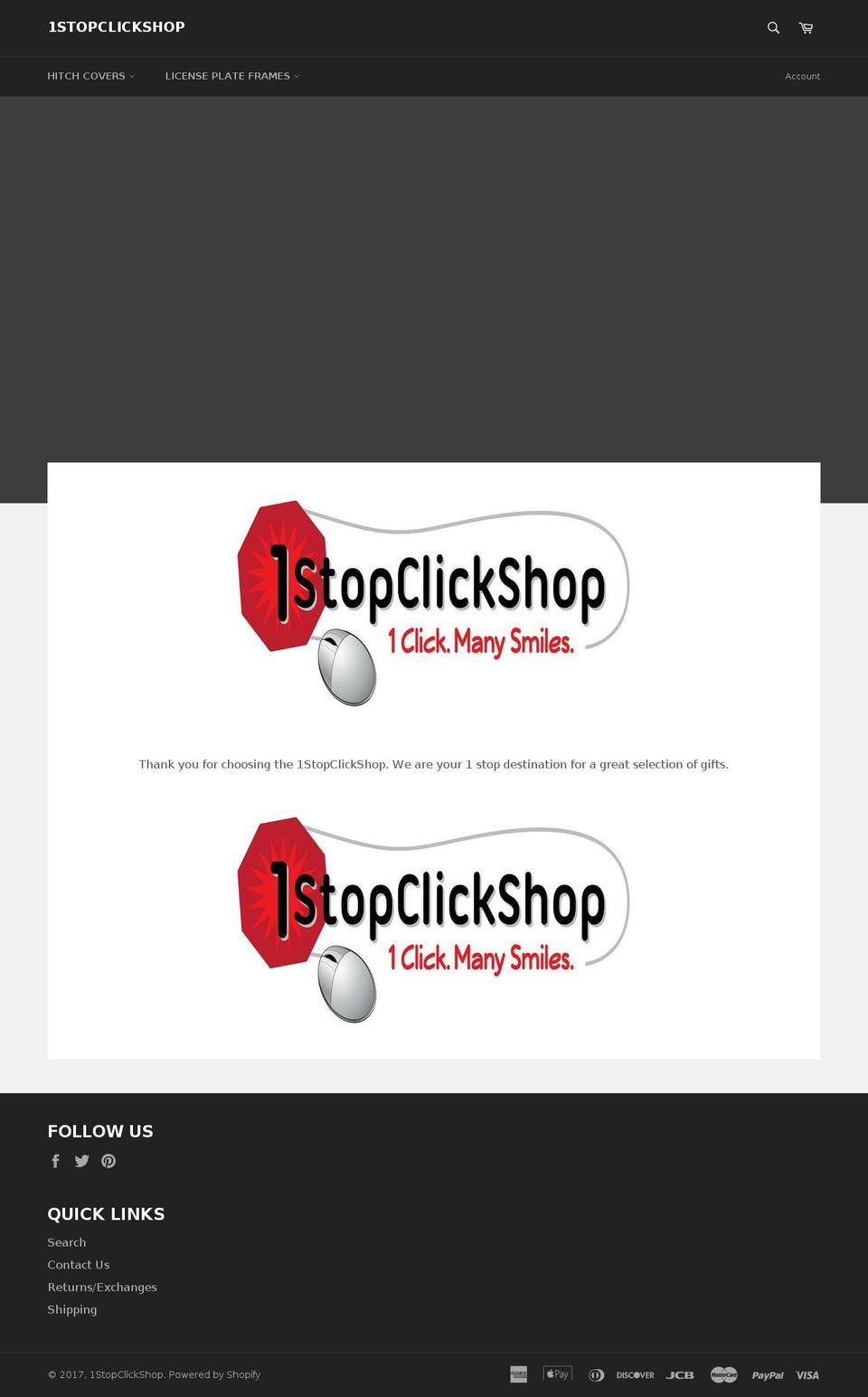 1stopclickshop.com shopify website screenshot