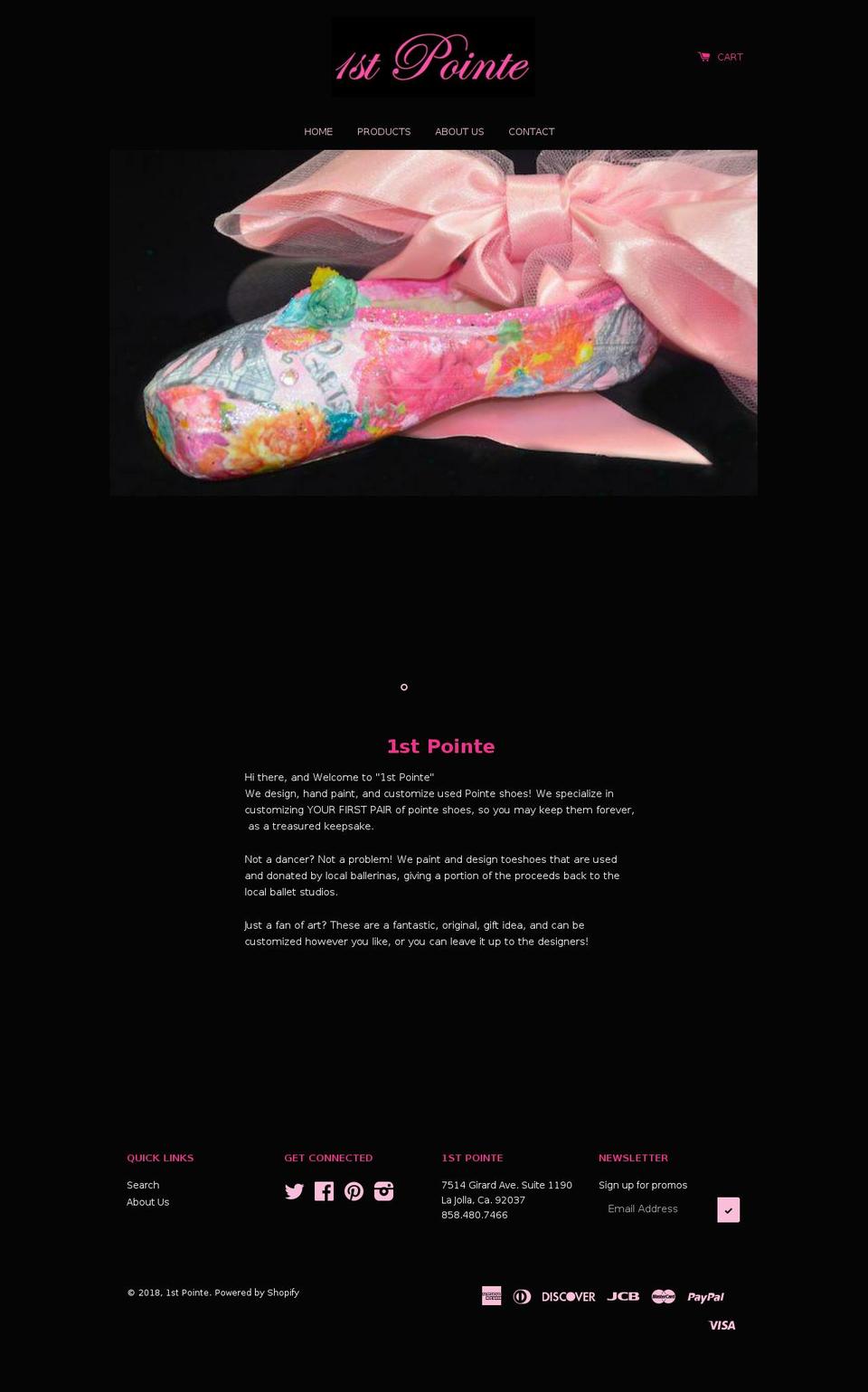 1stpointe.com — Shopify storefront screenshot
