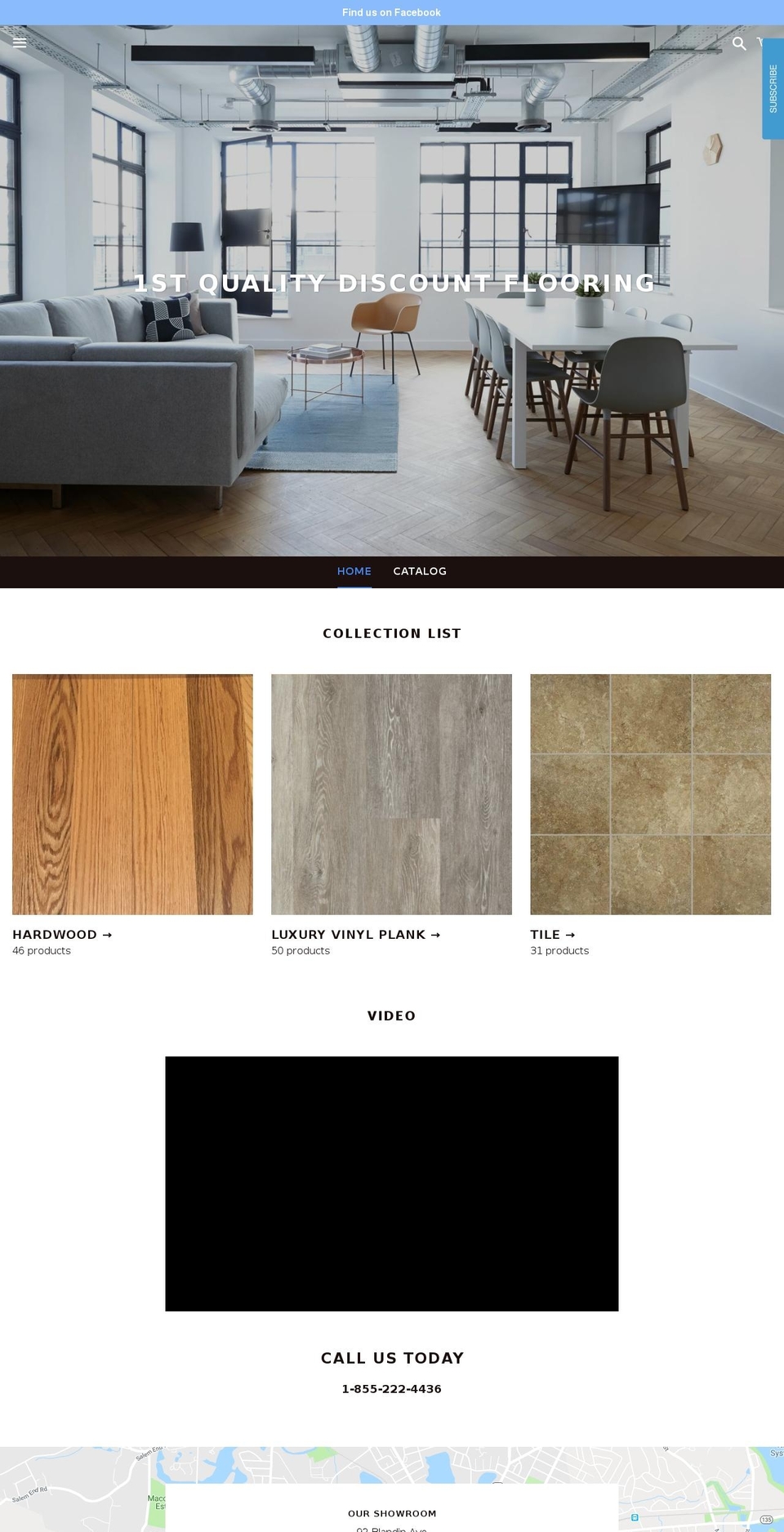 1stqualitydiscountflooring.com — Shopify storefront screenshot