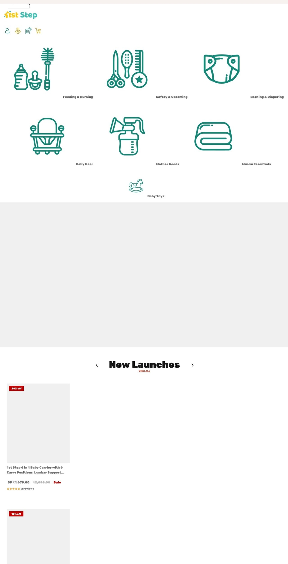 1ststep.com shopify website screenshot