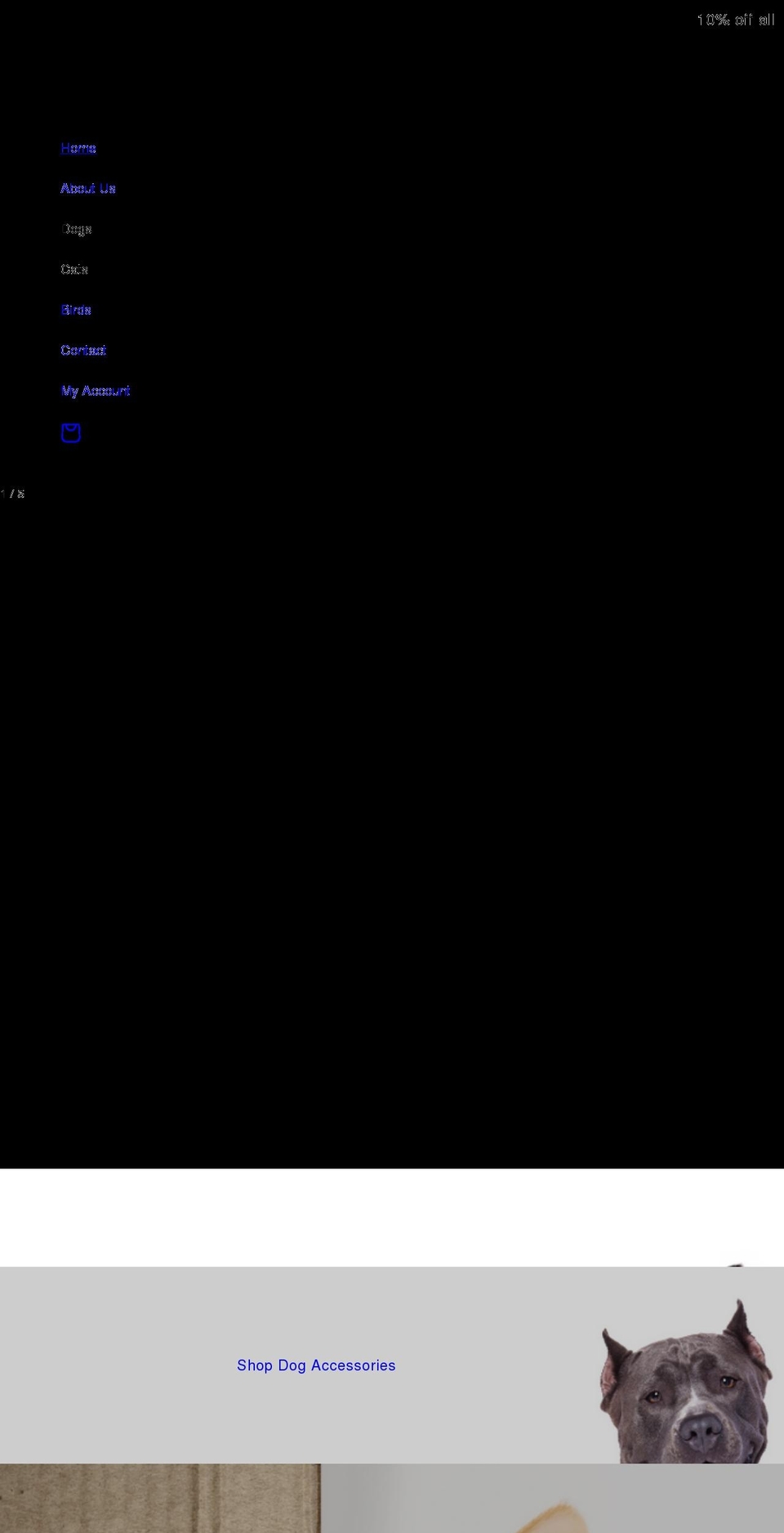 1ststoppetshop.com shopify website screenshot