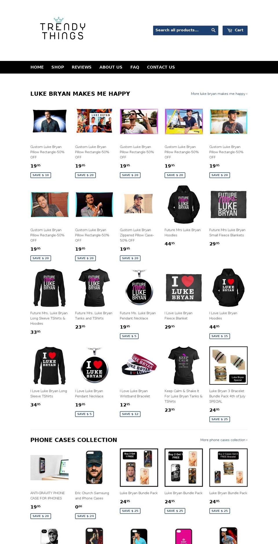 1sttrendy.com shopify website screenshot