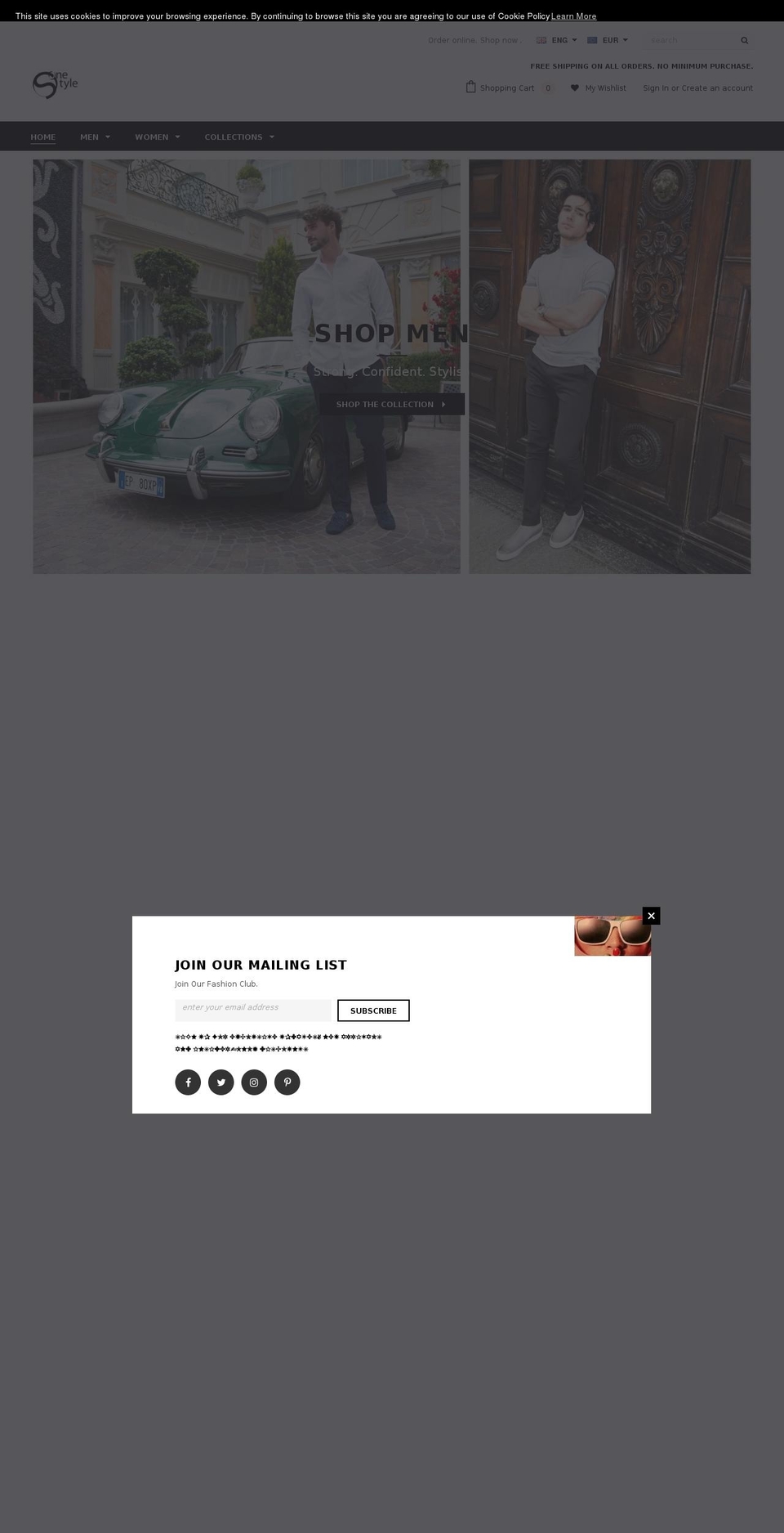 1style.ch shopify website screenshot