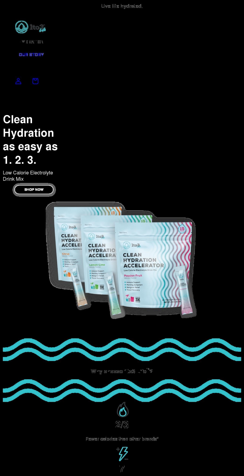 1to3life.com shopify website screenshot