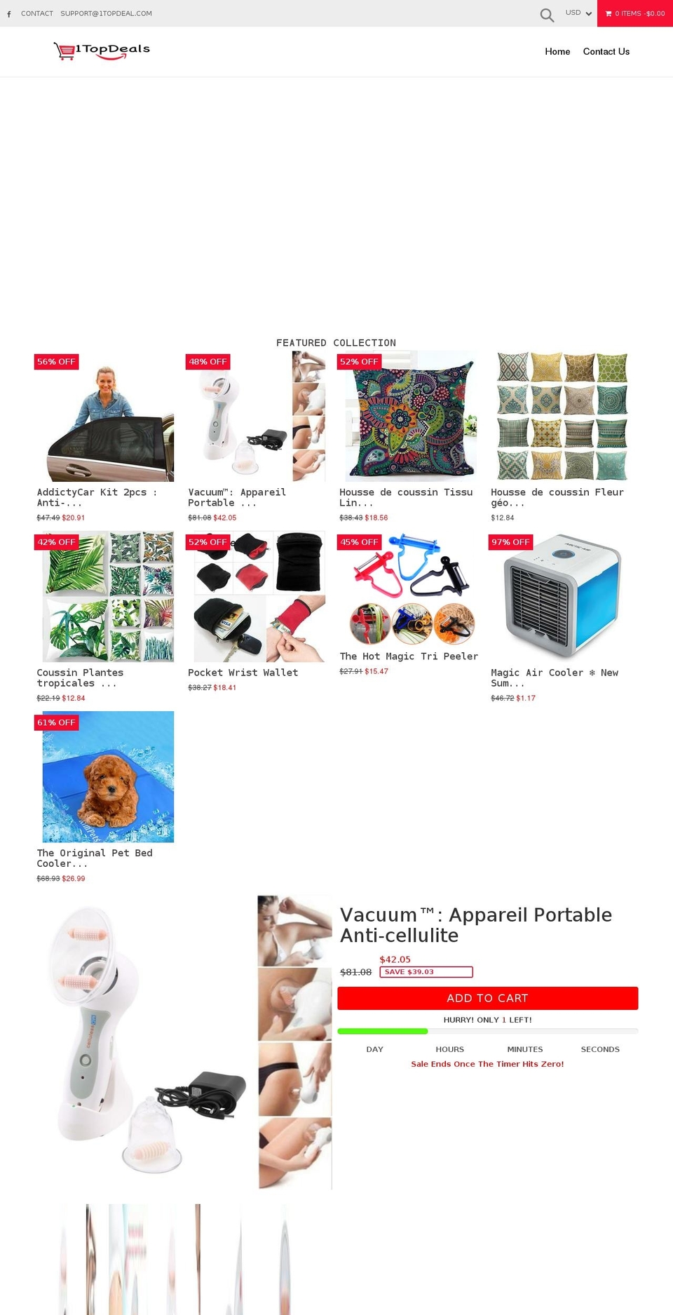 1topdeal.com — Shopify storefront screenshot