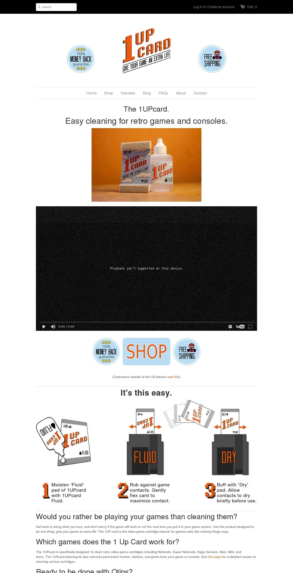 1upcard.com shopify website screenshot