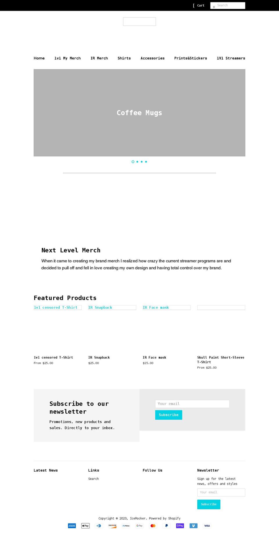 1v1my.com shopify website screenshot