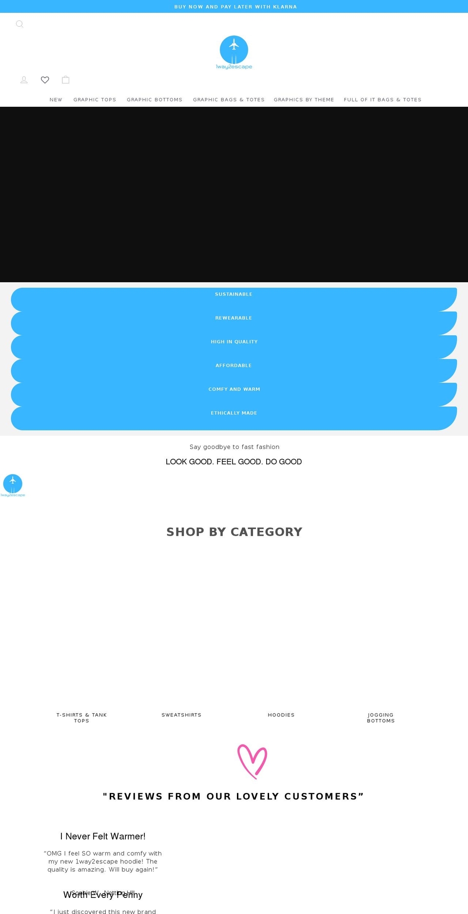 1way2escape.com shopify website screenshot