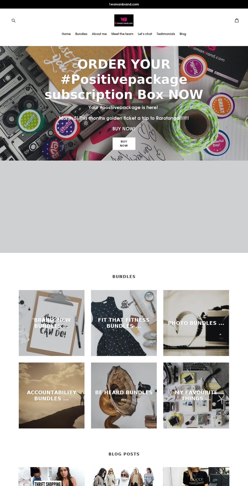 1womanbrand.com — Shopify storefront screenshot