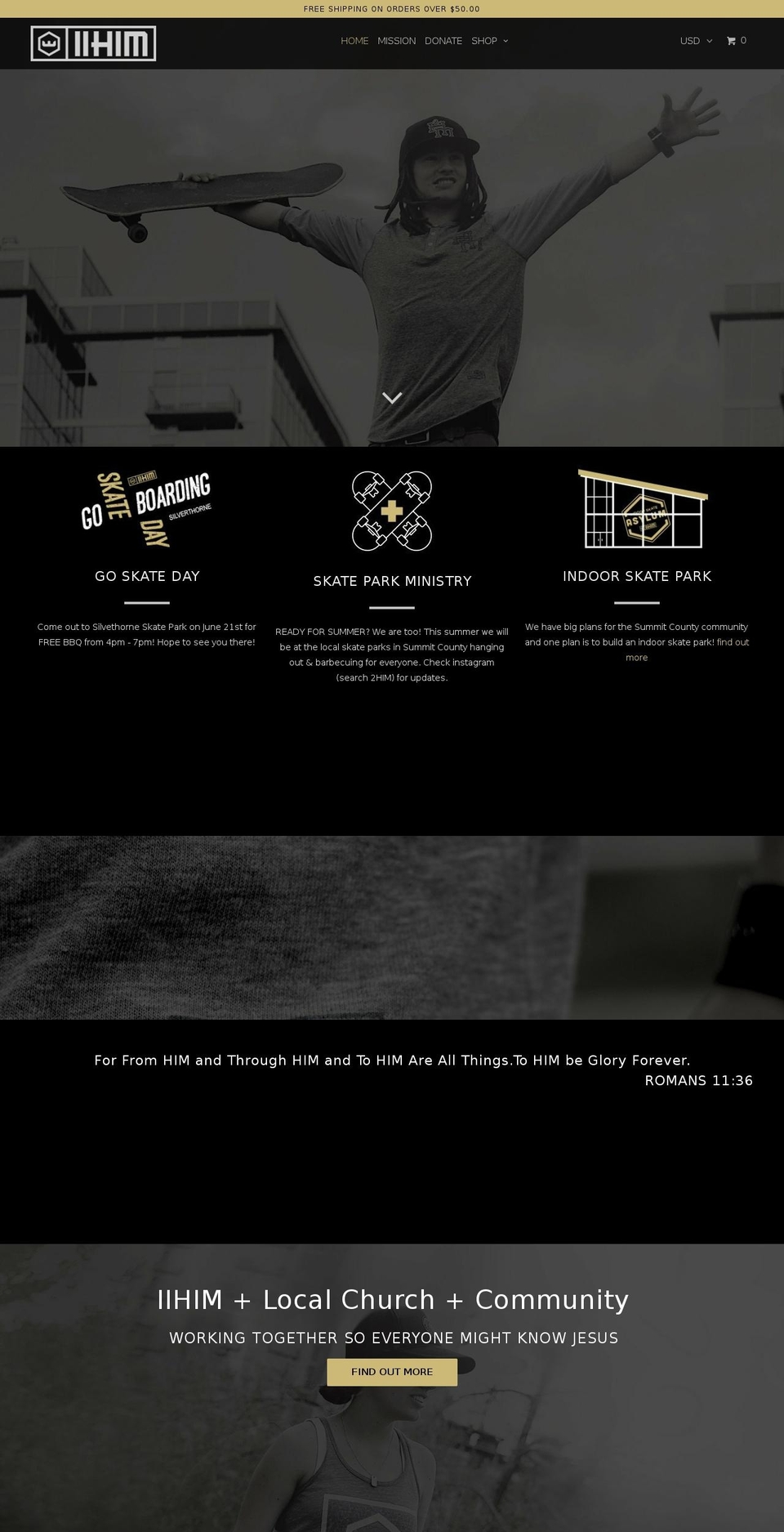2-himministry.com shopify website screenshot