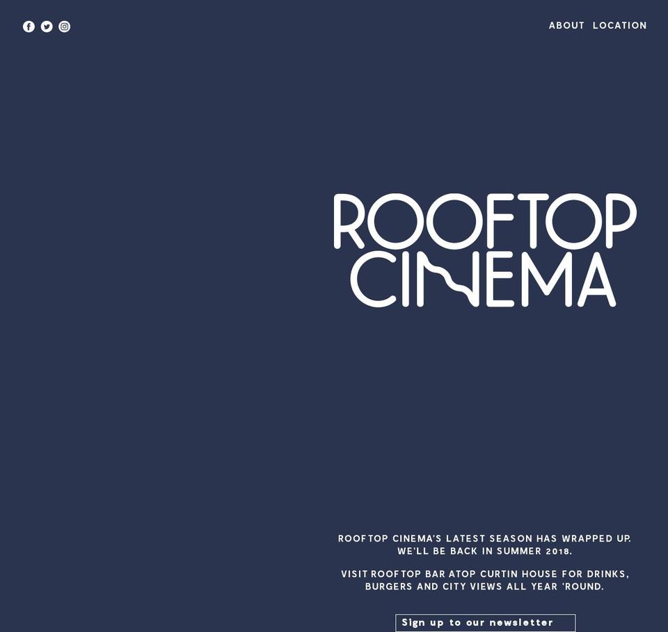 2017.rooftopcinema.com.au shopify website screenshot