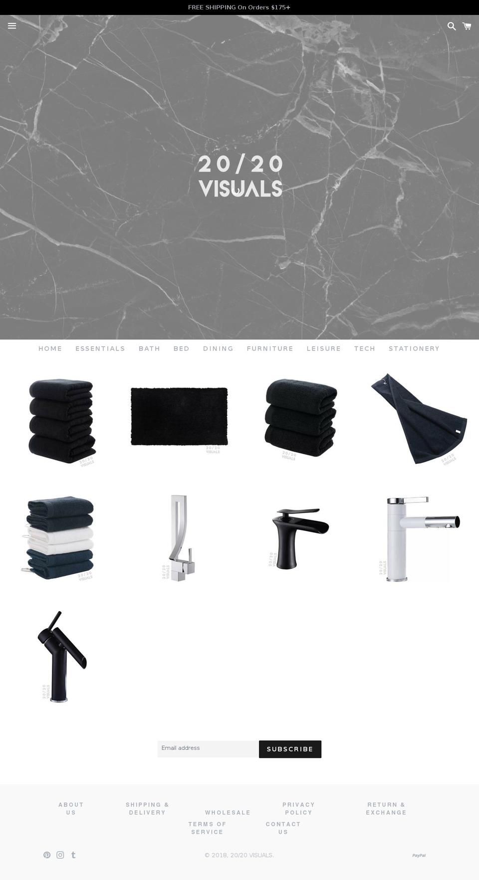 2020-visuals.com — Shopify storefront screenshot