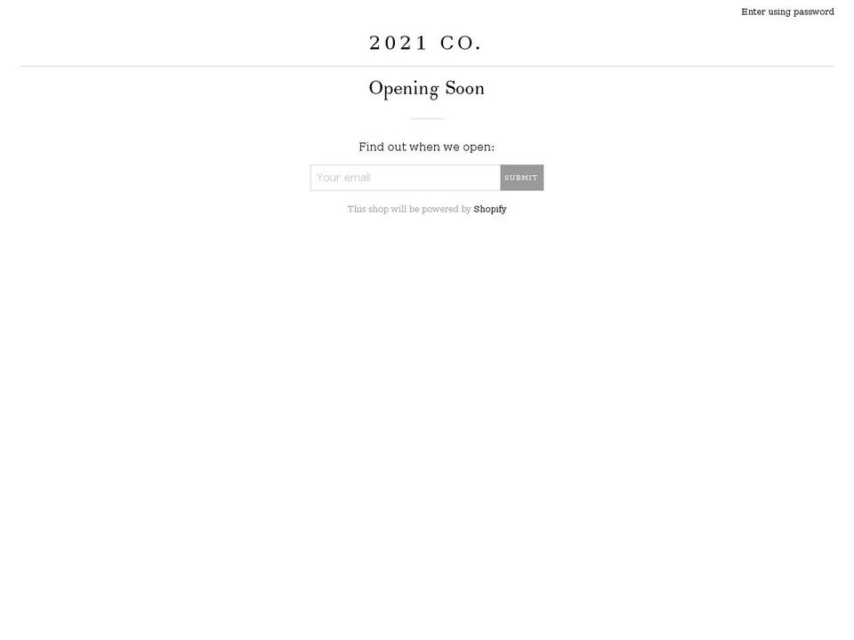 2021co.com shopify website screenshot